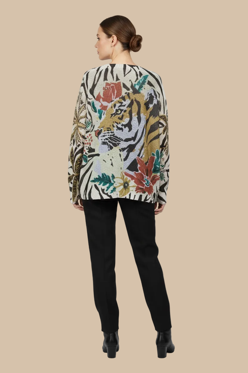 Italian Knit Sweater – Wild Blossom | Soft & Lightweight | RARE SHION