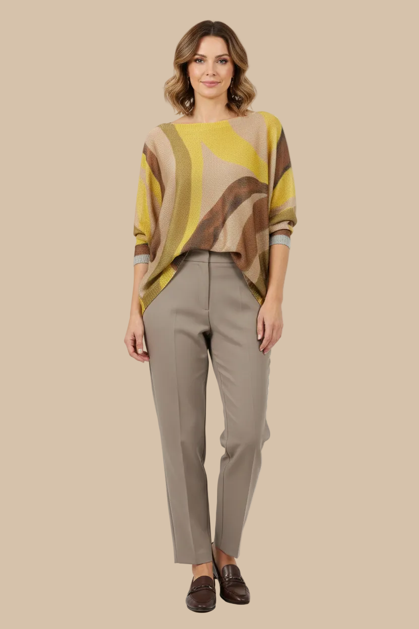 Italian Knit Sweater – Earth Waves | Soft & Lightweight | RARE SHION