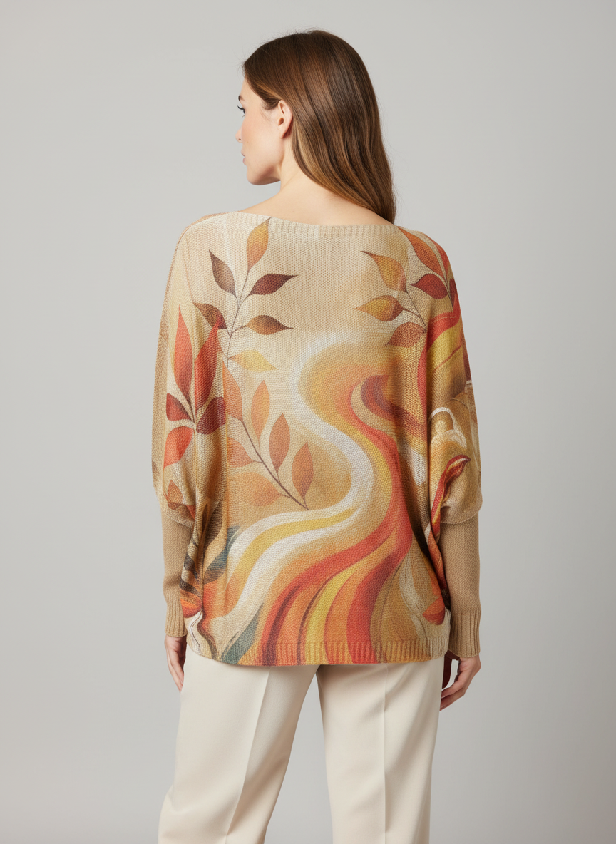 Italian Knit Sweater – Autumn Flow | Soft & Lightweight | RARE SHION