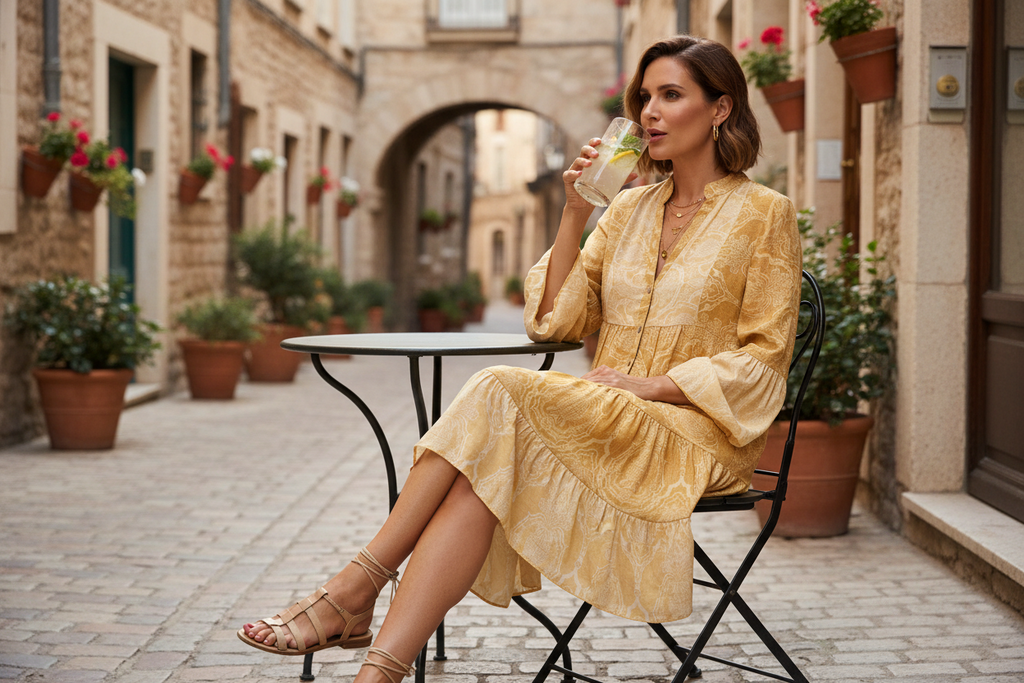 Italian Viscose Dress for Women – Soft Flow | Made in Italy | RARE SHION