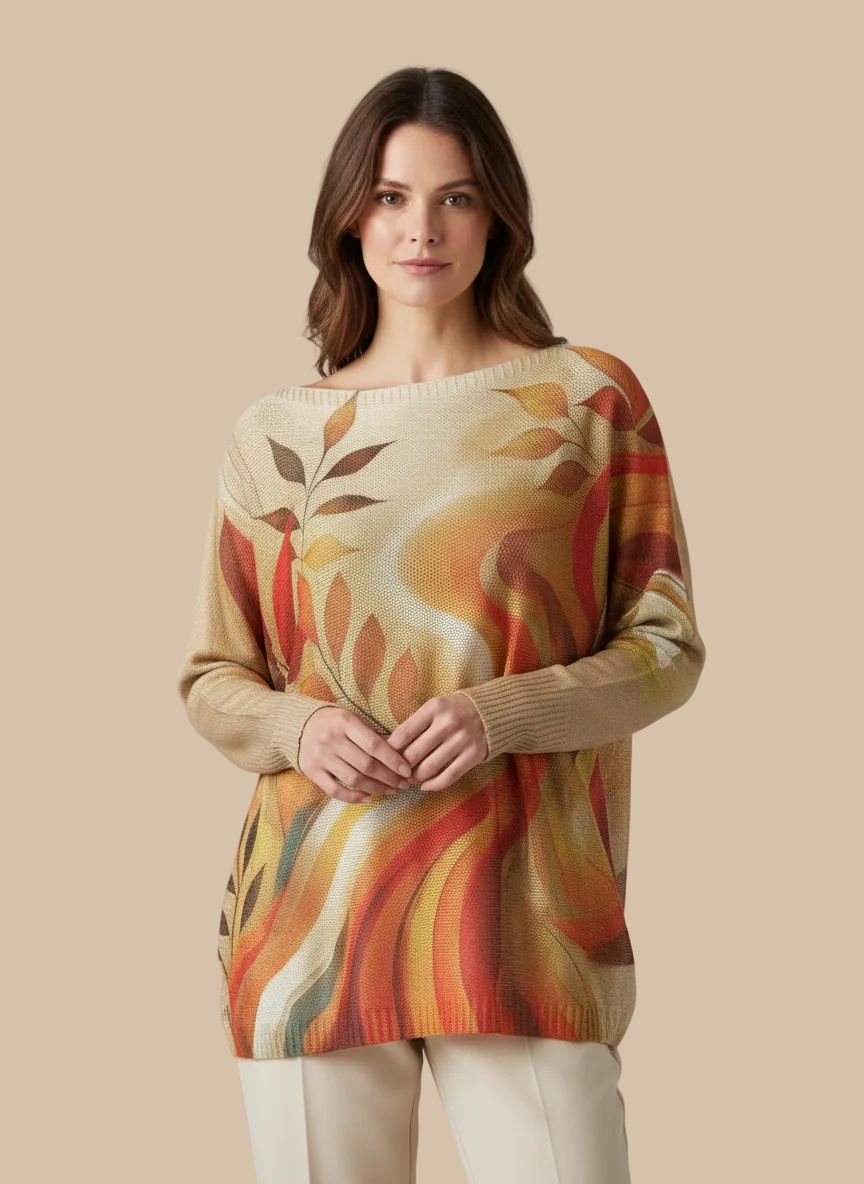 Italian Knit Sweater – Autumn Flow | Soft & Lightweight | RARE SHION